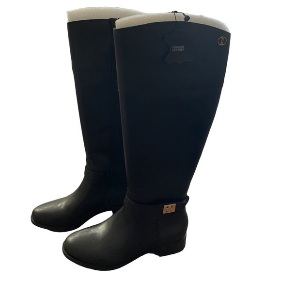 Charter Club Womens Johannes Leather Tall Riding Knee-High Boots NEW Size 5 - Picture 1 of 7